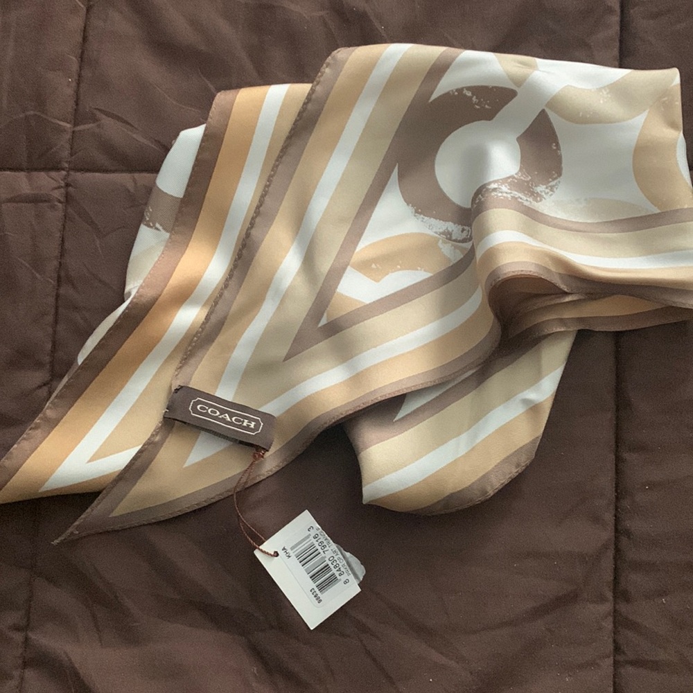 Brand: Coach monogram scarf (never used, with tags)